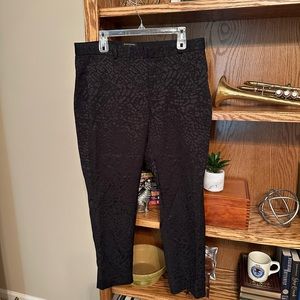 Banana Republic Black Leopard Avery Dress Pant